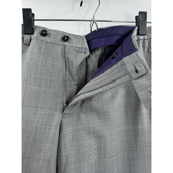 Ted Baker Jefferson Light Gray Wool Suit Pants 35R NWOT - Picture 3 of 6